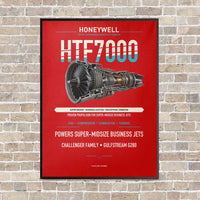 Thumbnail for HTF7000 vertical canvas print - framed - red background