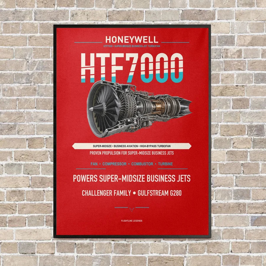 HTF7000 vertical canvas print - framed - red background