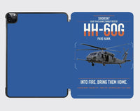Thumbnail for Sikorsky HH-60G Pave Hawk design on blue ipad tablet case