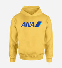 Thumbnail for All Nippon Airways logo printed on yellow hoodie