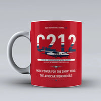 Thumbnail for C-212-200 Aviocar Mug design on red casa