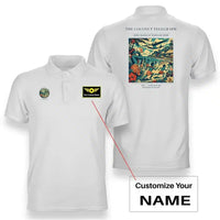 Thumbnail for VINTAGE G4402 - The Coconut Telegraph - Double-Side Polo T-Shirt design on white+name