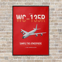Thumbnail for WC-135R Constant Phoenix vertical canvas print - framed - red background