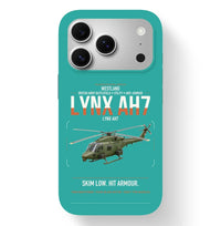 Thumbnail for Westland Lynx AH7 design on turquoise magsafe iphone case, for iPhone 17 Pro