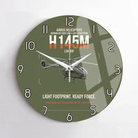 Thumbnail for Airbus Helicopters H145M LUH SOF design on green army no frame wall clock