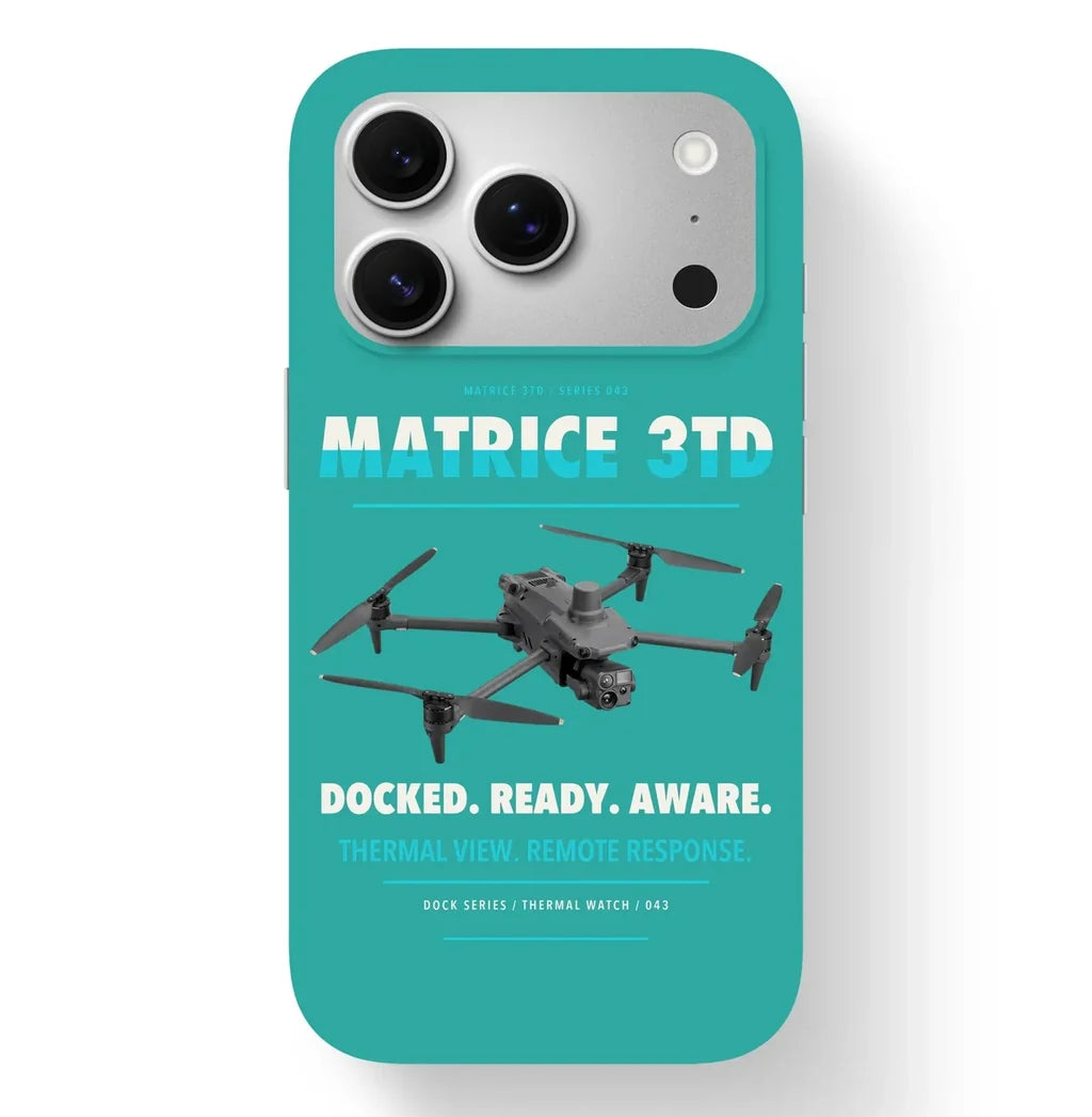 DJI Matrice 3TD Case design on turquoise iphone case