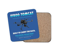 Thumbnail for Inspired Flight IF800 Tomcat design on blue 1 piece coaster