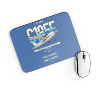 Thumbnail for Cessna A185F Skywagon design on blue rectangle mouse pad