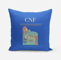 Thumbnail for Tancredo Neves International Airport (CNF) design on blue pillow