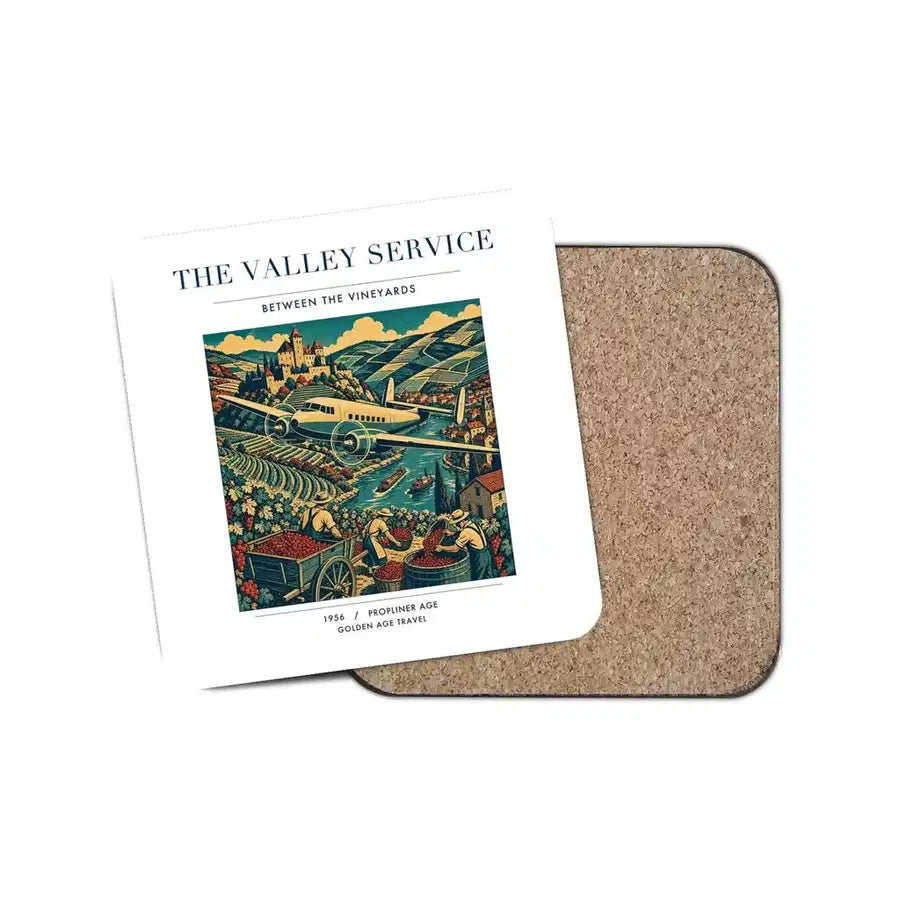 The Valley Service - Designed Coasters design on white 1-piece