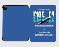 Thumbnail for Embraer E195-E2 design on blue ipad tablet case