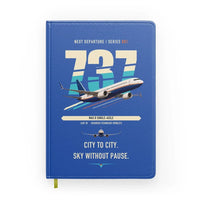 Thumbnail for Boeing 737 MAX 8 design on blue notebook