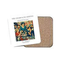 Thumbnail for The Champagne Service - Designed Coasters design on white 1-piece