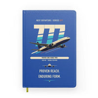 Thumbnail for Boeing 777-200ER design on blue notebook