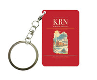 Thumbnail for Kiruna Airport (KRN) design on red key chain