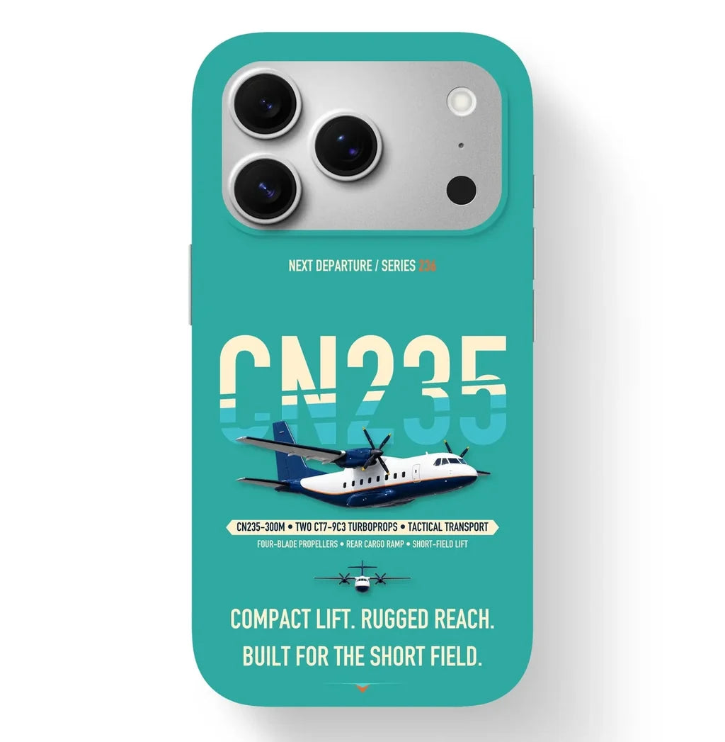 Airbus CN235-300M Case design on turquoise iphone case