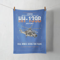 Thumbnail for Leonardo HH-139B design on blue towel