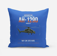 Thumbnail for AgustaWestland AH-129D Mangusta design on blue pillow