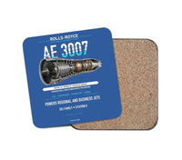 Thumbnail for AE 3007 design on blue 1 piece coaster