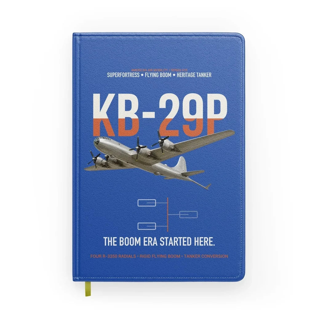 KB-29P SUPERFORTRESS design on blue notebook