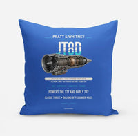 Thumbnail for JT8D design on blue pillow