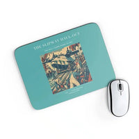 Thumbnail for VINTAGE G4440 - The Slipway Haul-Out - Designed Mouse Pads design on turquoise rectangle