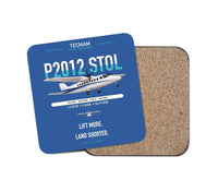 Thumbnail for Tecnam P2012 STOL design on blue 1 piece coaster