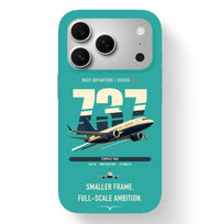 Thumbnail for Boeing 737 MAX 7 design on turquoise magsafe iphone case