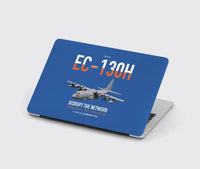 Thumbnail for EC-130H Compass Call design on blue MacBook case