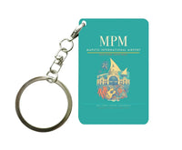 Thumbnail for Maputo International Airport MPM Key Chain design on turquoise key chain