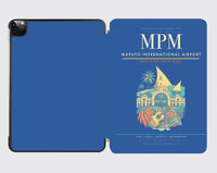Thumbnail for Maputo International Airport (MPM) design on blue ipad tablet case
