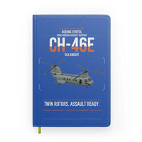 Thumbnail for Boeing Vertol CH-46E Sea Knight design on blue notebook