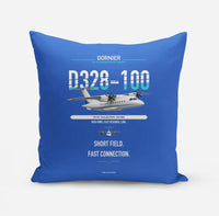 Thumbnail for Dornier D328-100 design on blue pillow