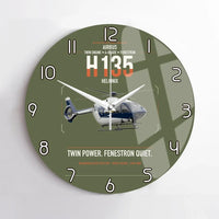 Thumbnail for Airbus H135 design on green army no frame wall clock