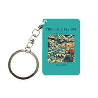 Thumbnail for VINTAGE G4019 - The Pole Flight - Designed Key Chain design on turquoise