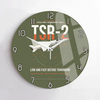 Thumbnail for BAC TSR-2 design on green army no frame wall clock