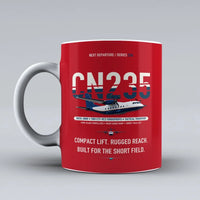 Thumbnail for CN235-300M Mug design on red airbus