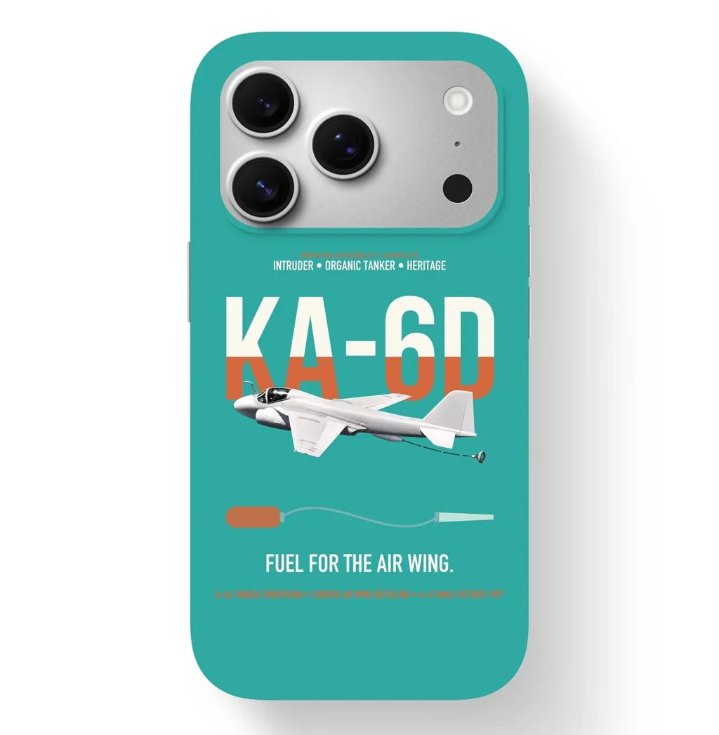 KA-6D Intruder design on turquoise magsafe iphone case, for iPhone 17 Pro