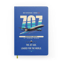 Thumbnail for Boeing 707-320C design on blue notebook