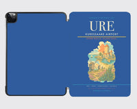 Thumbnail for Kuressaare Airport (URE) design on blue ipad tablet case