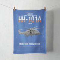 Thumbnail for Leonardo HH-101A Caesar design on blue towel
