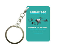 Thumbnail for DJI Agras T40 Key Chain design on turquoise key chain