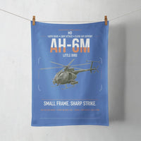 Thumbnail for MD AH-6M Little Bird design on blue towel
