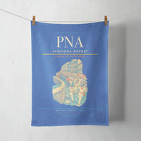Thumbnail for Pamplona Airport (PNA) design on blue towel