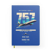 Thumbnail for Boeing 757-200 design on blue notebook