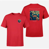 Thumbnail for VINTAGE G4294 - The Solo Atlantic Night - Double-Side T-Shirt design on red double side t shirt
