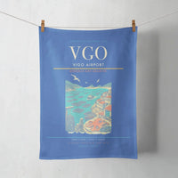 Thumbnail for Vigo Airport (VGO) design on blue towel