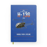 Thumbnail for Bell H-13G Sioux design on blue notebook