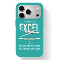 Thumbnail for Cessna Citation Excel design on turquoise magsafe iphone case, for iPhone 17 Pro