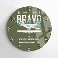 Thumbnail for Cessna Citation Bravo design on green army no frame wall clock